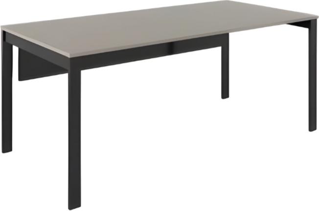 AEA Designer Arbeitstisch schwarz grauen Beinen Arbeitsumgebung Edelstahl JVM4067282848795