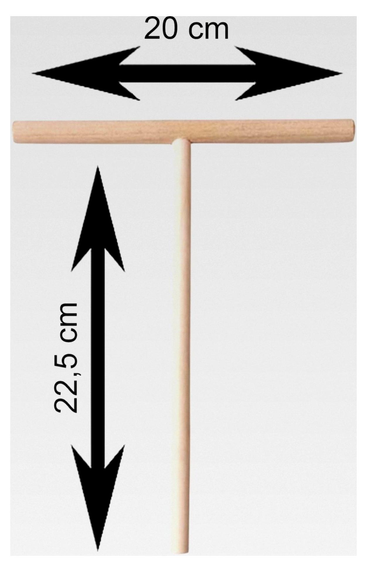 Markenlos Crepes-Set, 3-teilig aus Buchenholz, 30 cm für Pfannkuchen und Palatschinken