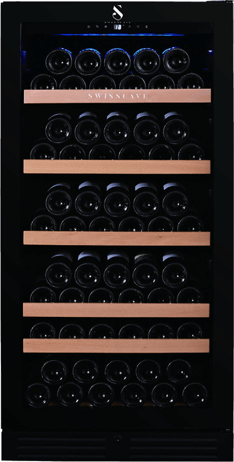 Swisscave Weinkühlschrank WL 355 F,1-Zonen Weinkühlschrank, 111 Flaschen, 120cm (H)