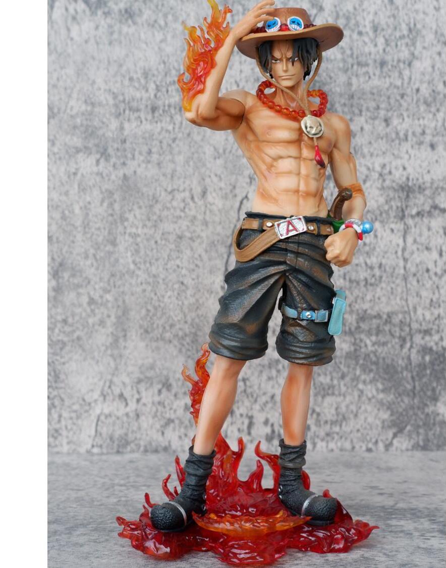 Exlene Ace Figuren One Piece Anime Figur Ace Action Figuren Gk Figurine 23cm