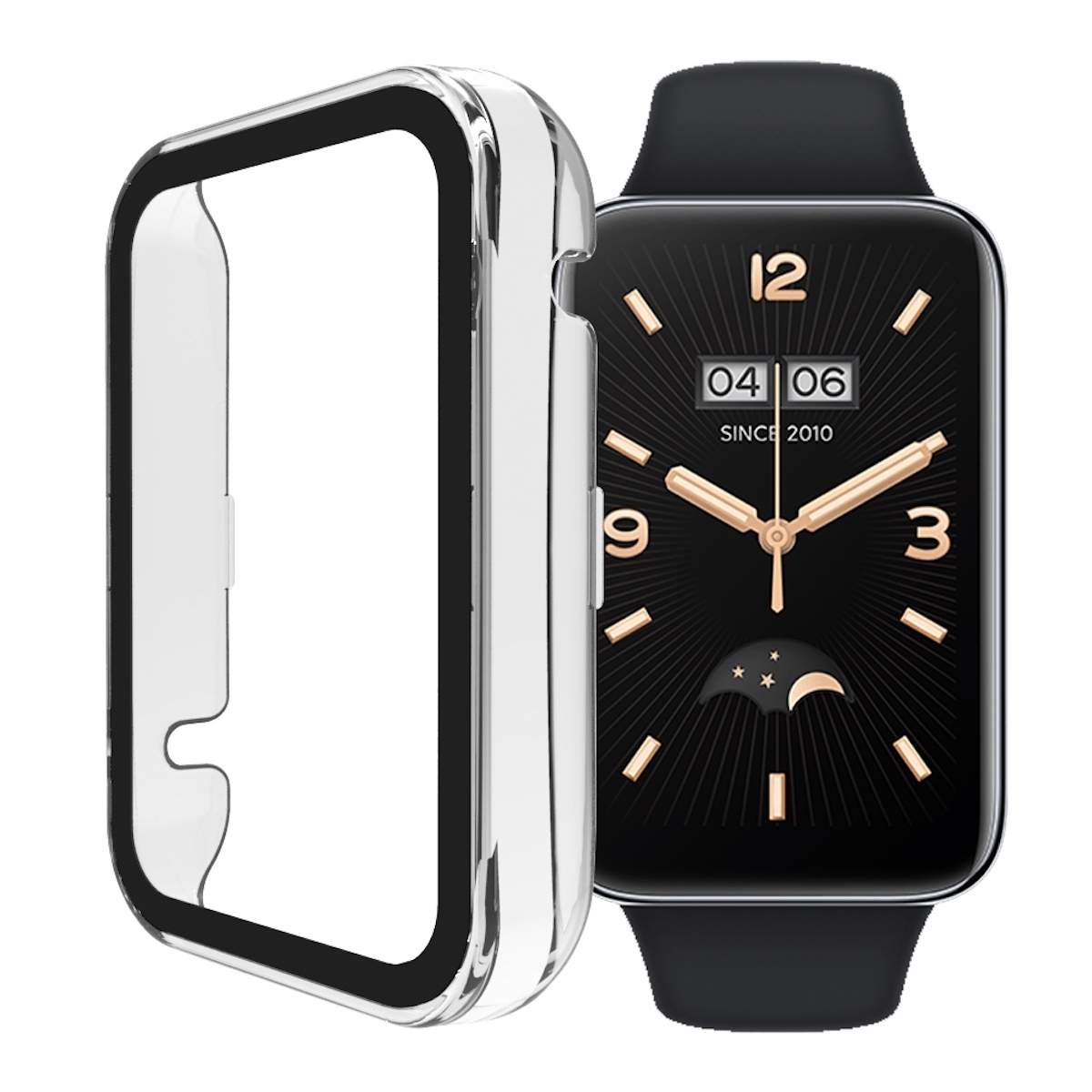 Pre Xiaomi Mi Band 7 Pro Ochranný kryt PC Tvrdené sklo Transparent