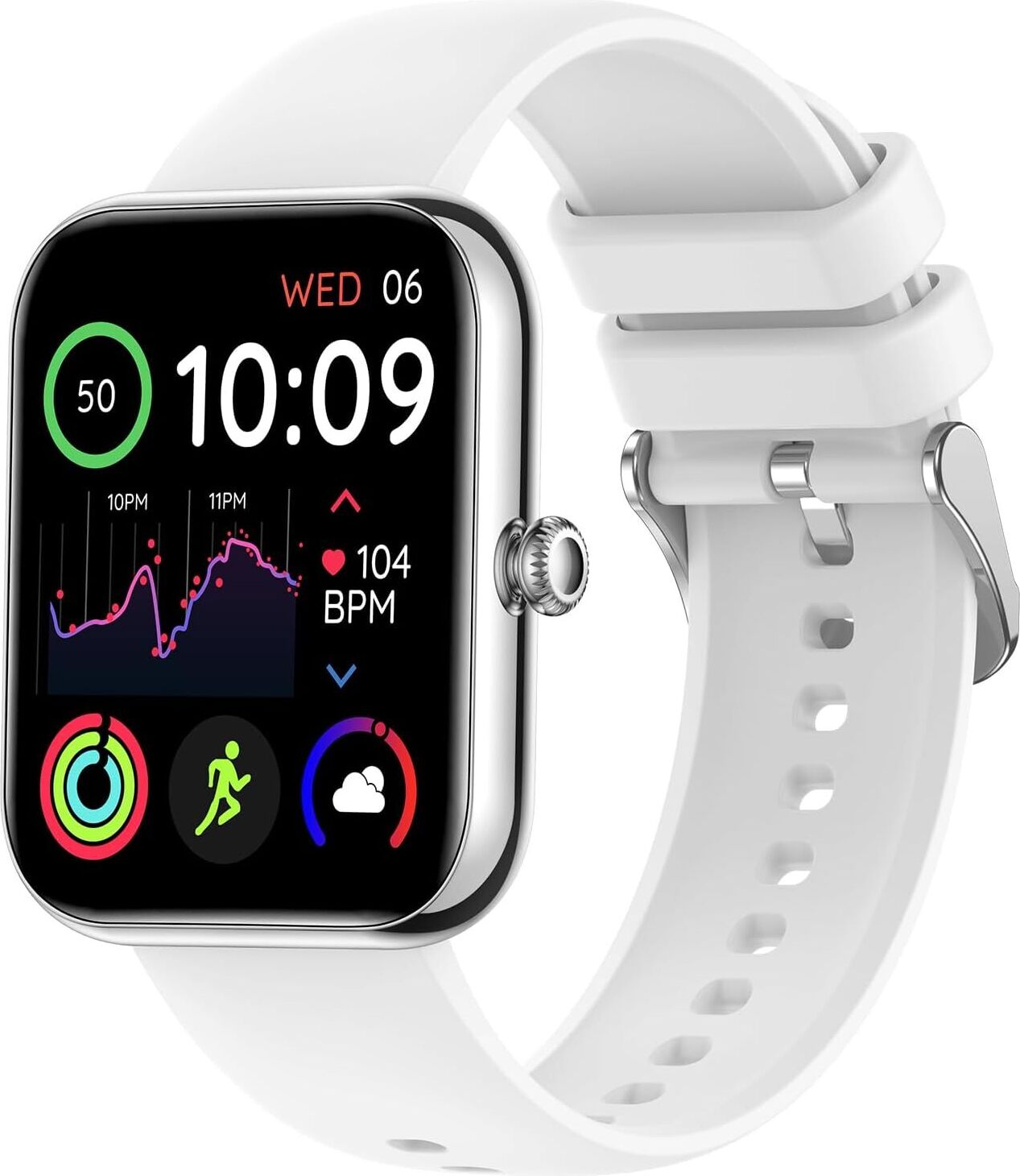 Smartwatch ženy Muži, Fitness Watch Tracker s Bluetooth volaním, 1,81 "HD s fitness trackerom IP67 vodotesný / krvný kyslík / športové hodinky Android IOS