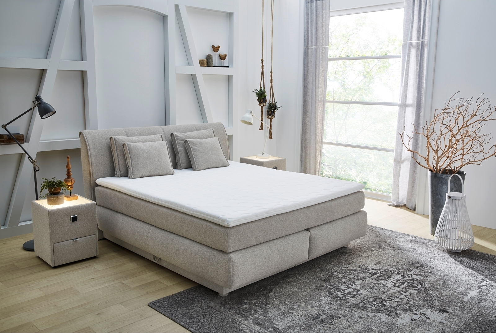 Boxspringbett CARLA-MIX von Jockenhöfer 180x200cm beige 24192234140741407
