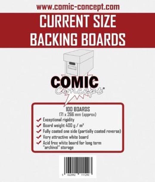 Comic Concept Comic Backing Boards Current Size (100 St.) Comic Concept Current