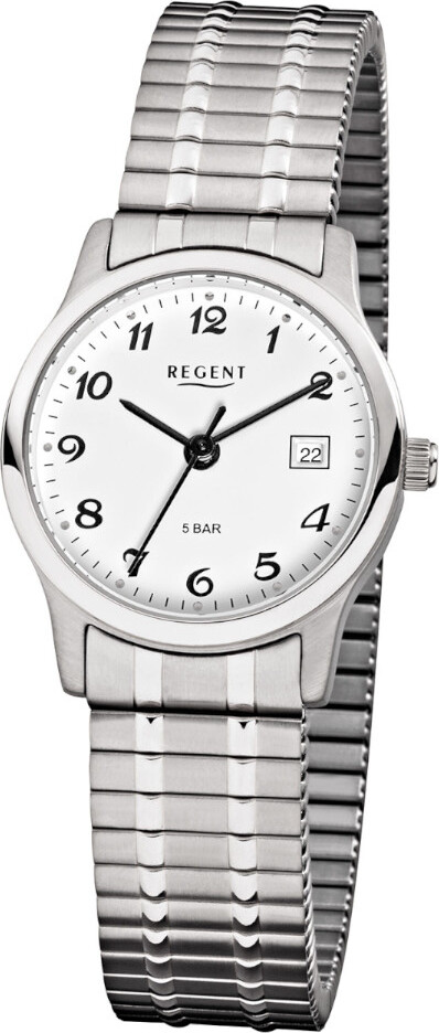 Regent náramkové hodinky strieborné F-885 Dámske pánske analógové Quartz hodinky URF885