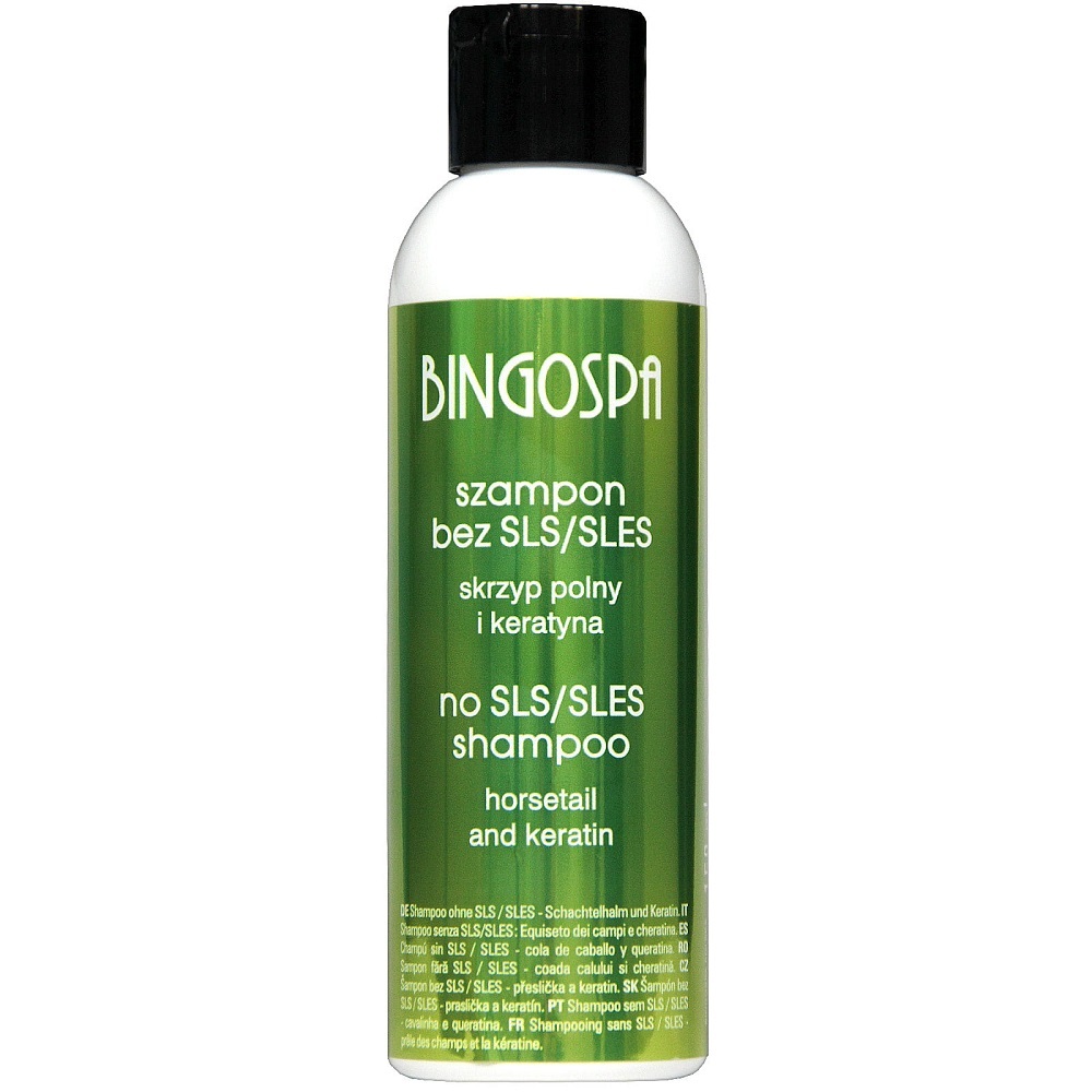 BingoSpa Shampoo ohne SLES/SLS mit Ackerschachtelhalm und Keratin, 100ml