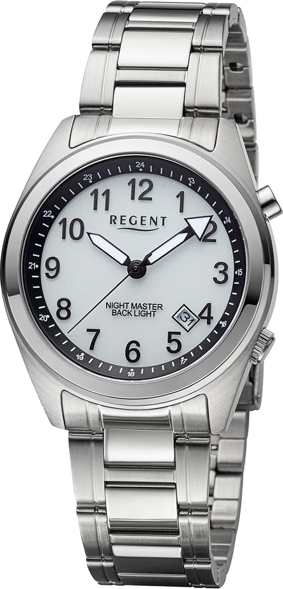 Regent 11150775 Armbanduhr mit Leuchtzifferblatt