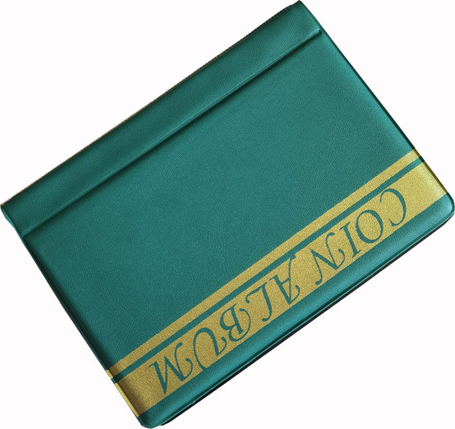 INF Briefmarkenalbum - 120 Taschen, vertikales Design Grün 368830