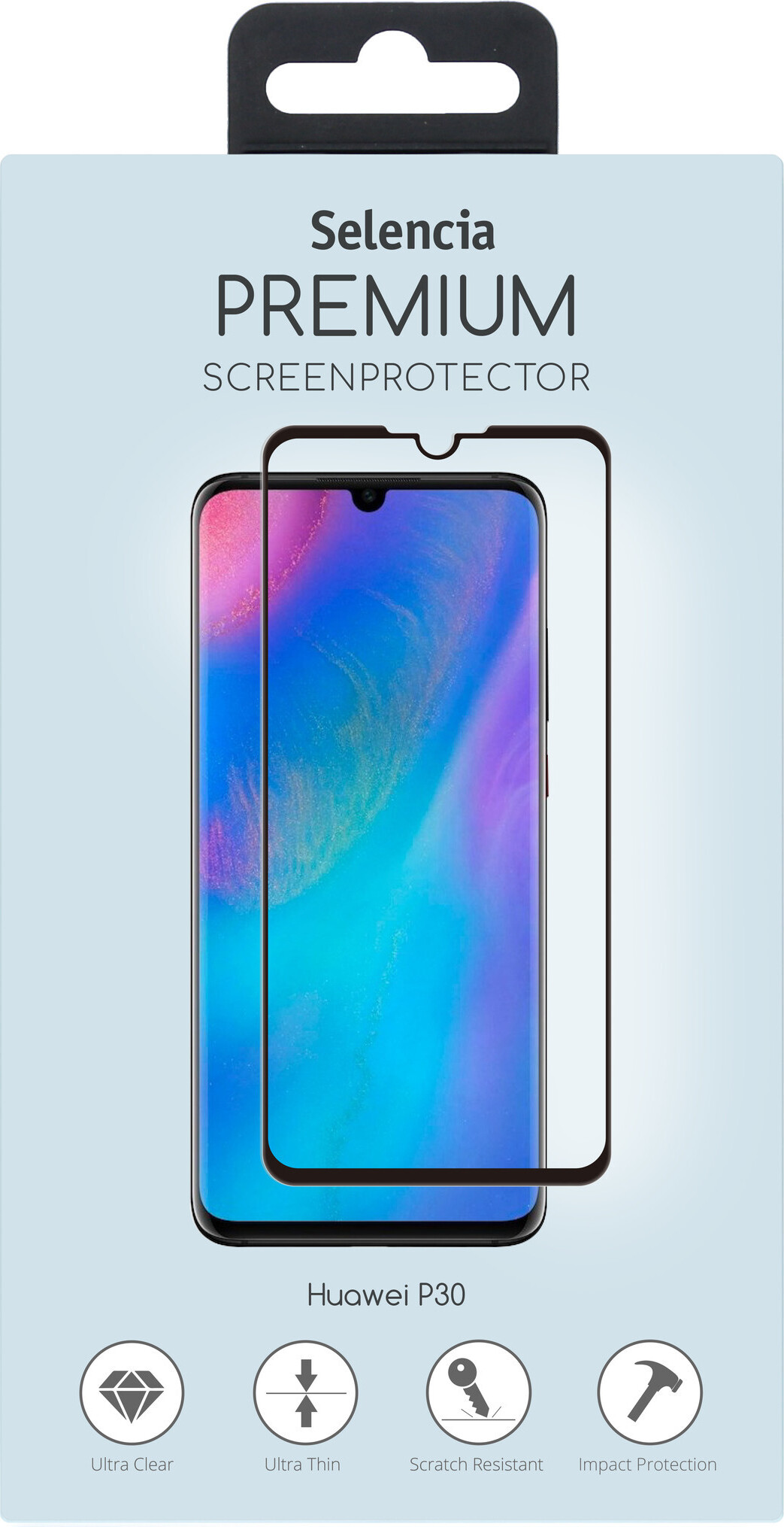 Selencia Schutzfolie Huawei P30 Premium Panzerglas für Huawei P30 P3025124101