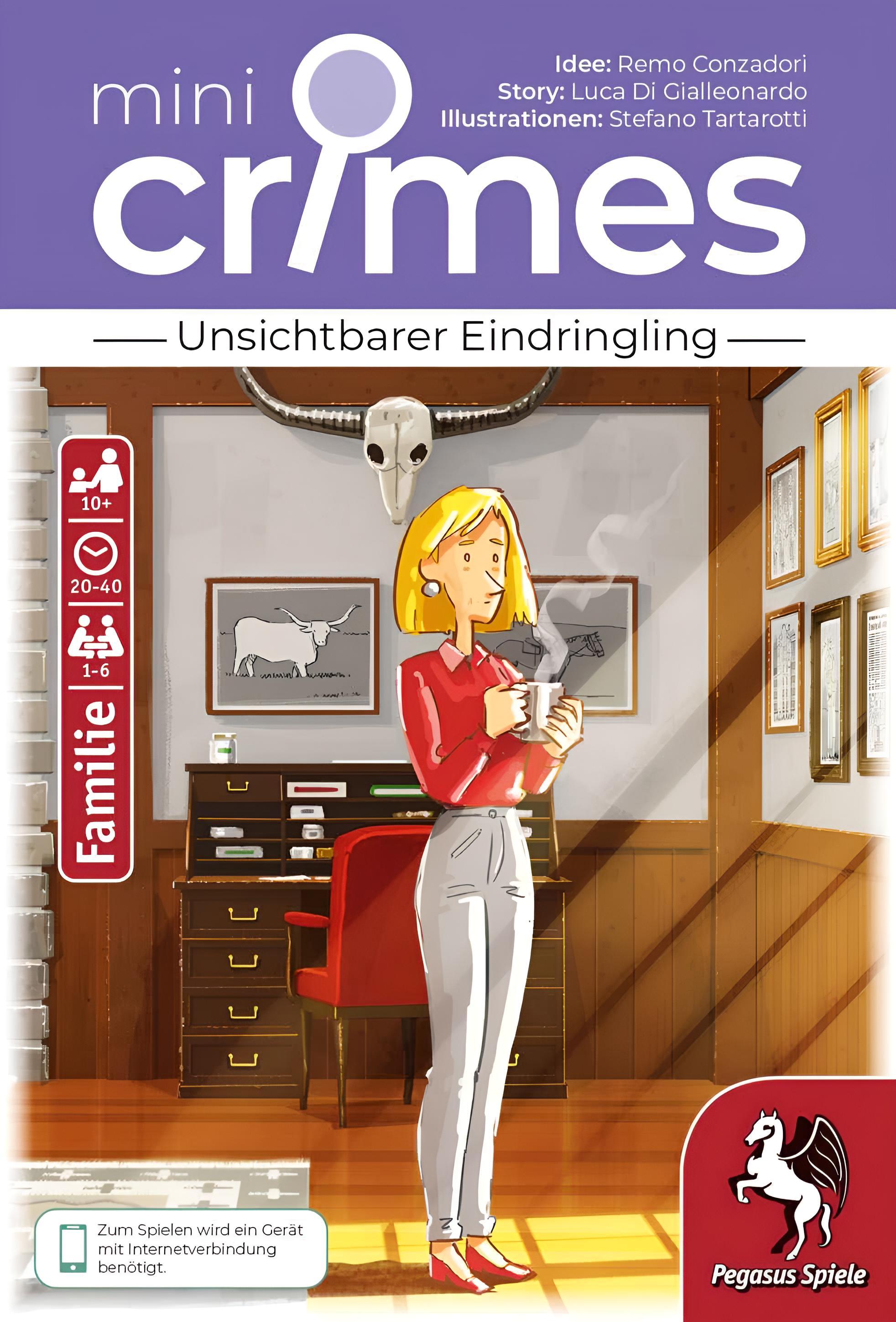 DDD Verlag Pegasus Spiele MiniCrimes – Unsichtbarer Eindringling 19164G