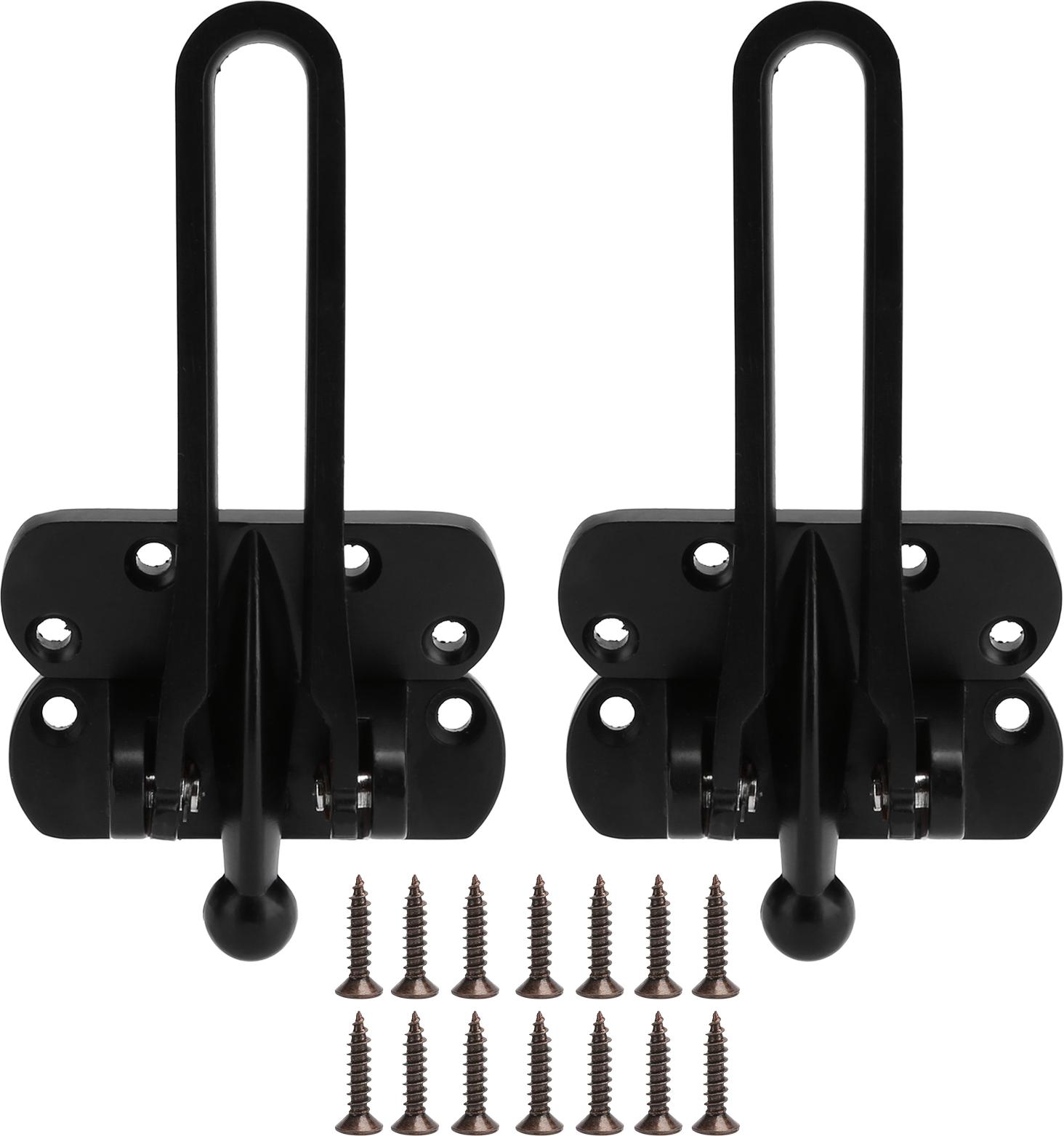 Einemgeld 2er-Set T¹rsicherungskette aus Aluminiumlegierung mit Diebstahlsicherung, Typ-A-Bolzen, Anti-Verriegelungs-Versicherung (schwarz) K-PCXJ-20251128-246