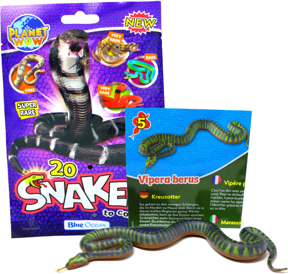 Blue Ocean Snakes Sammelfiguren 2024 - Planet Wow - Figur 5. Kreuzotter