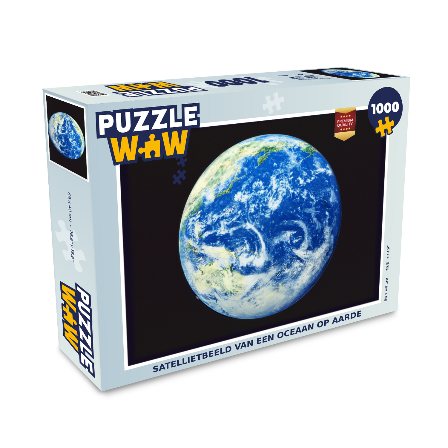 MuchoWow® Puzzle 1000 Teile Satellitenbild eines Ozeans auf der Erde - Erwachsene - Rätsel 136|3747442