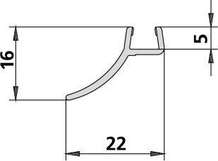 Kermi 6051855 LOFT XD Stabilisierung swz
