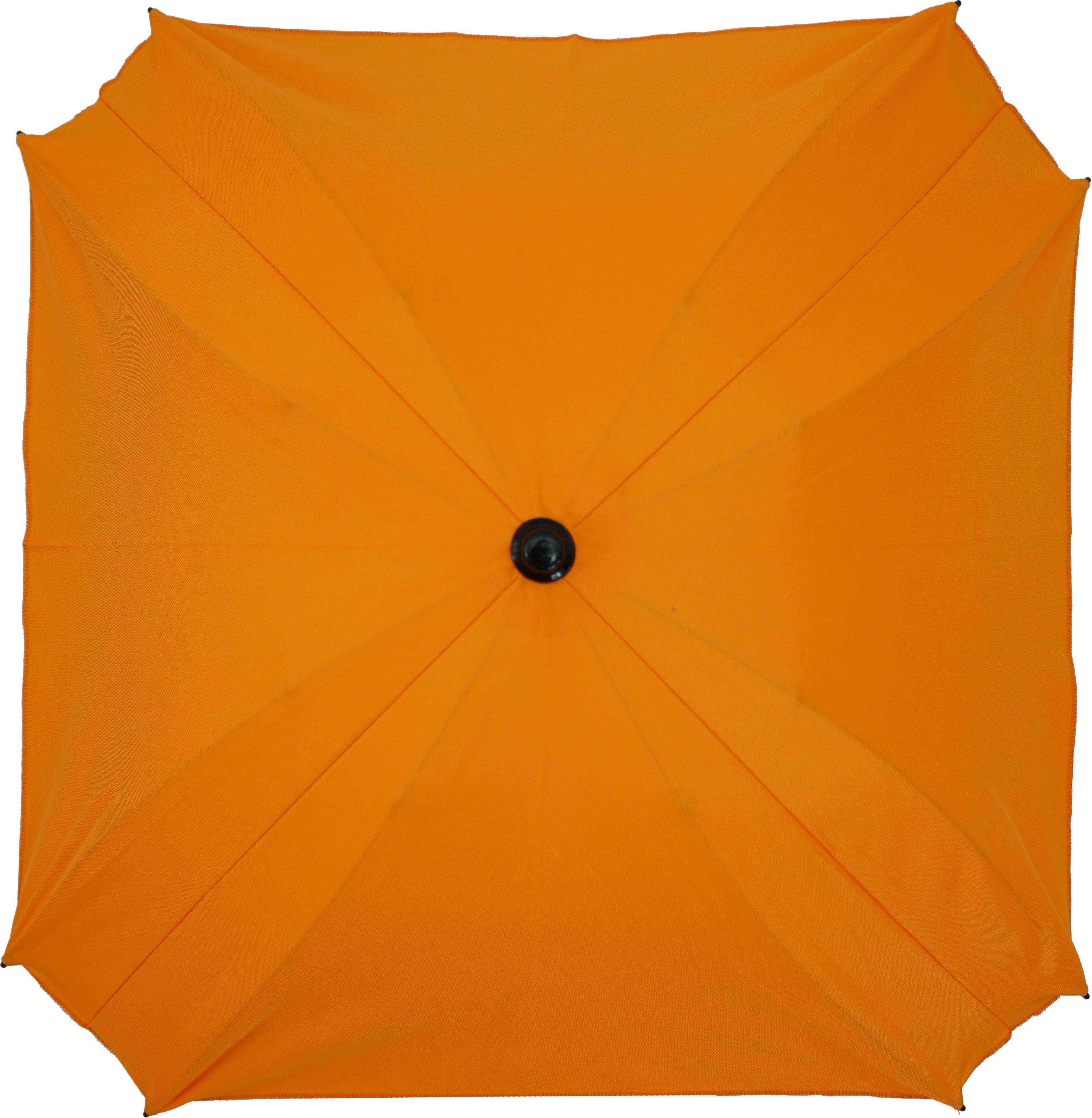 Skyline Sonnenschirm für Kinderwagen flexiblem Befestigungsarm UV-Schutz50+ Sonnensegel Sonnenschutz Kinderwagen-Sonnensegel, Ø70cm, Orange