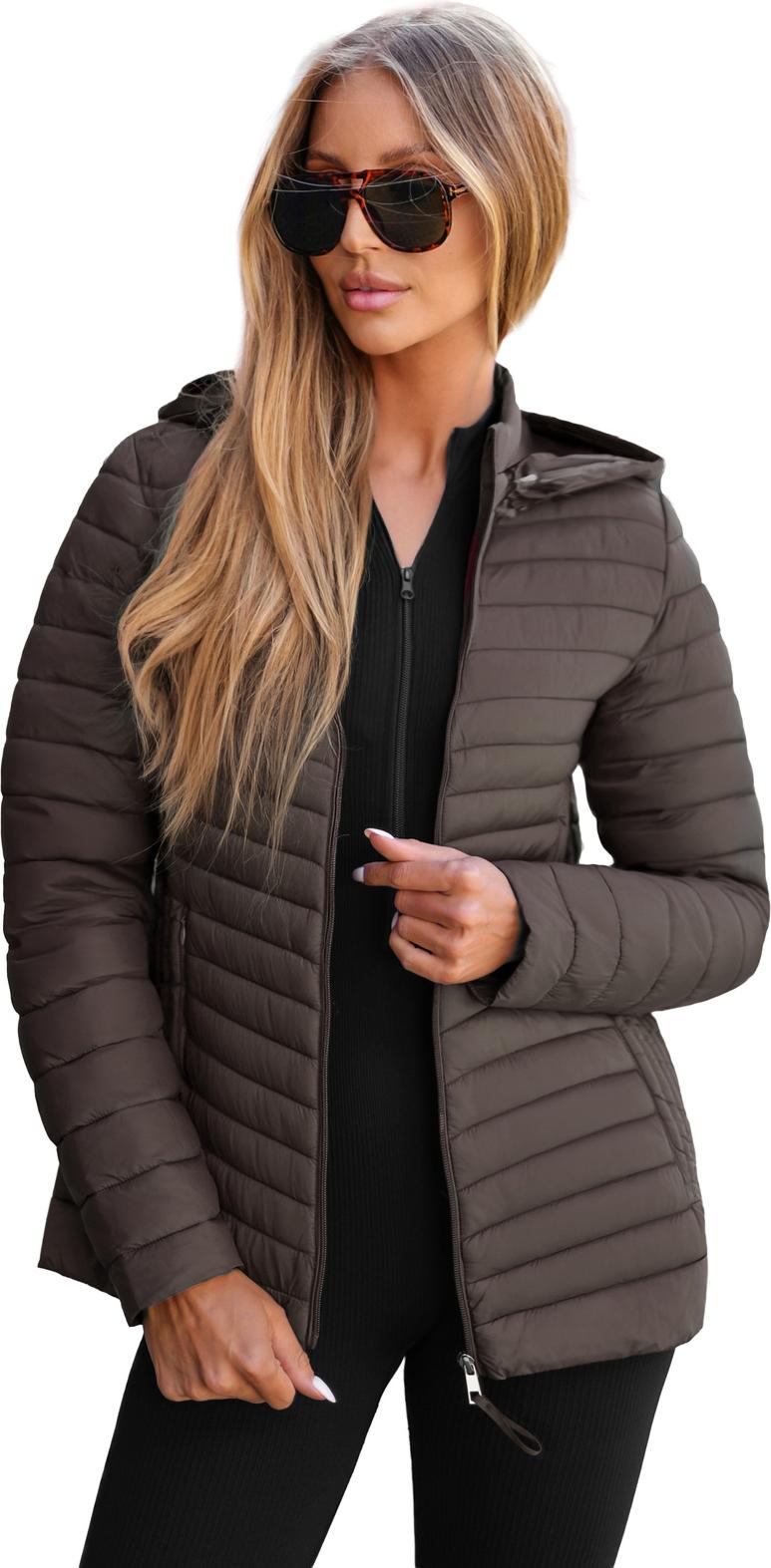 Damen Jacke Braungrau OZONEE JS/11Z8228 S