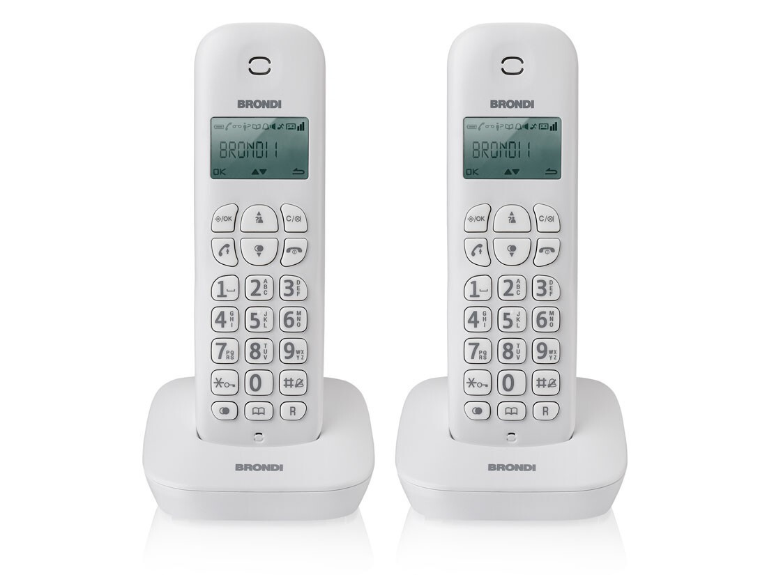 Brondi Gala Twin DECT-Telefon Anruferidentifikation weiß 10273811