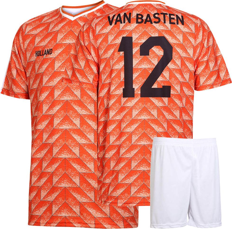 Kingdo EK 88 Fußball Trikot Set von Basten - Niederlande - Orange - Kinder und Erwachsene - XL euro88-set-basten-XL