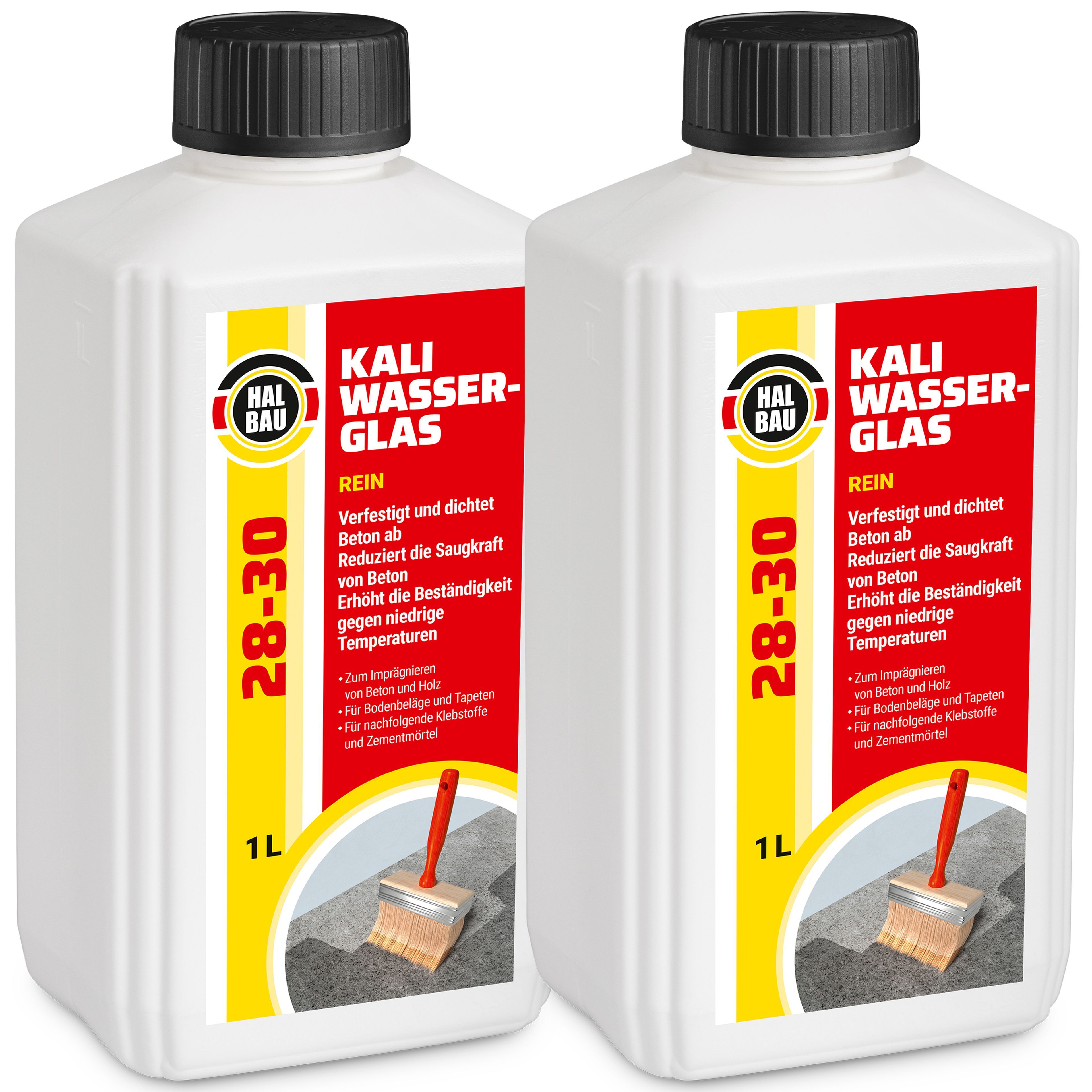 Hangato GmbH Kaliwasserglas HB28-30 Grundierung Konservierung Betonimprägnierung Holzschutz 2L HB28-30_2L