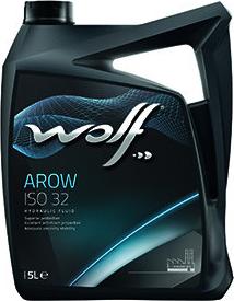 AUTRES Hydrauliköl Wolf Arow Iso32. Dichte bei 15°C: 872 kg/ml. Viskosität bei 40°C/100°C: 31,4/5,4 mm²/s. Viskositätsindex: 106.
