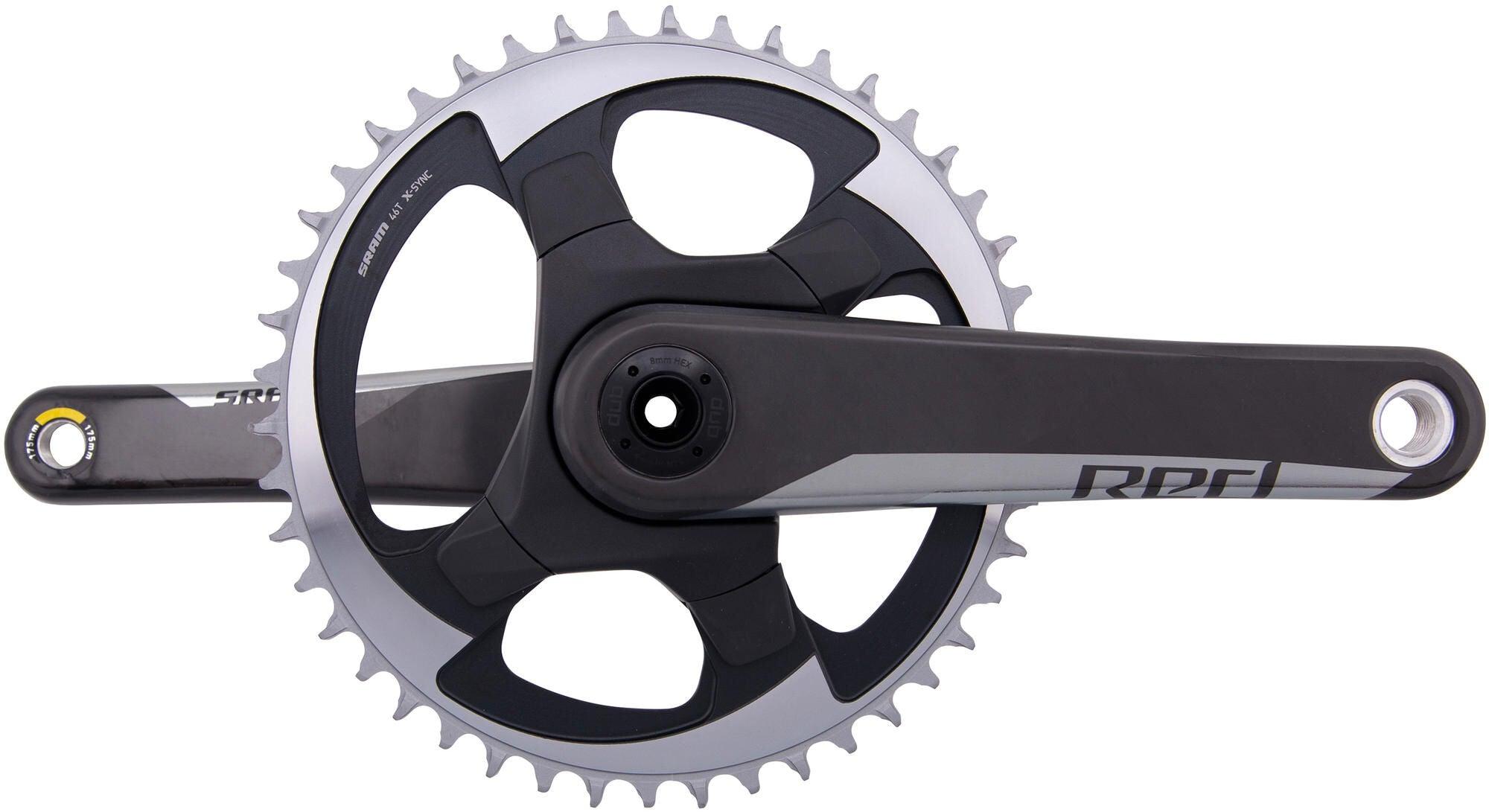 Sram Kurbelgarnitur rot 1 Achsen Krg rot 1 Achsen Dub 46 z. 175 mm 00.6118.541.002