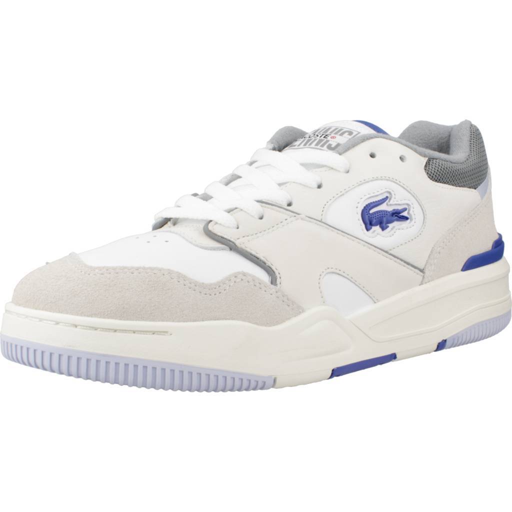 LACOSTE LINESHOT LEATHER LOGO Beige