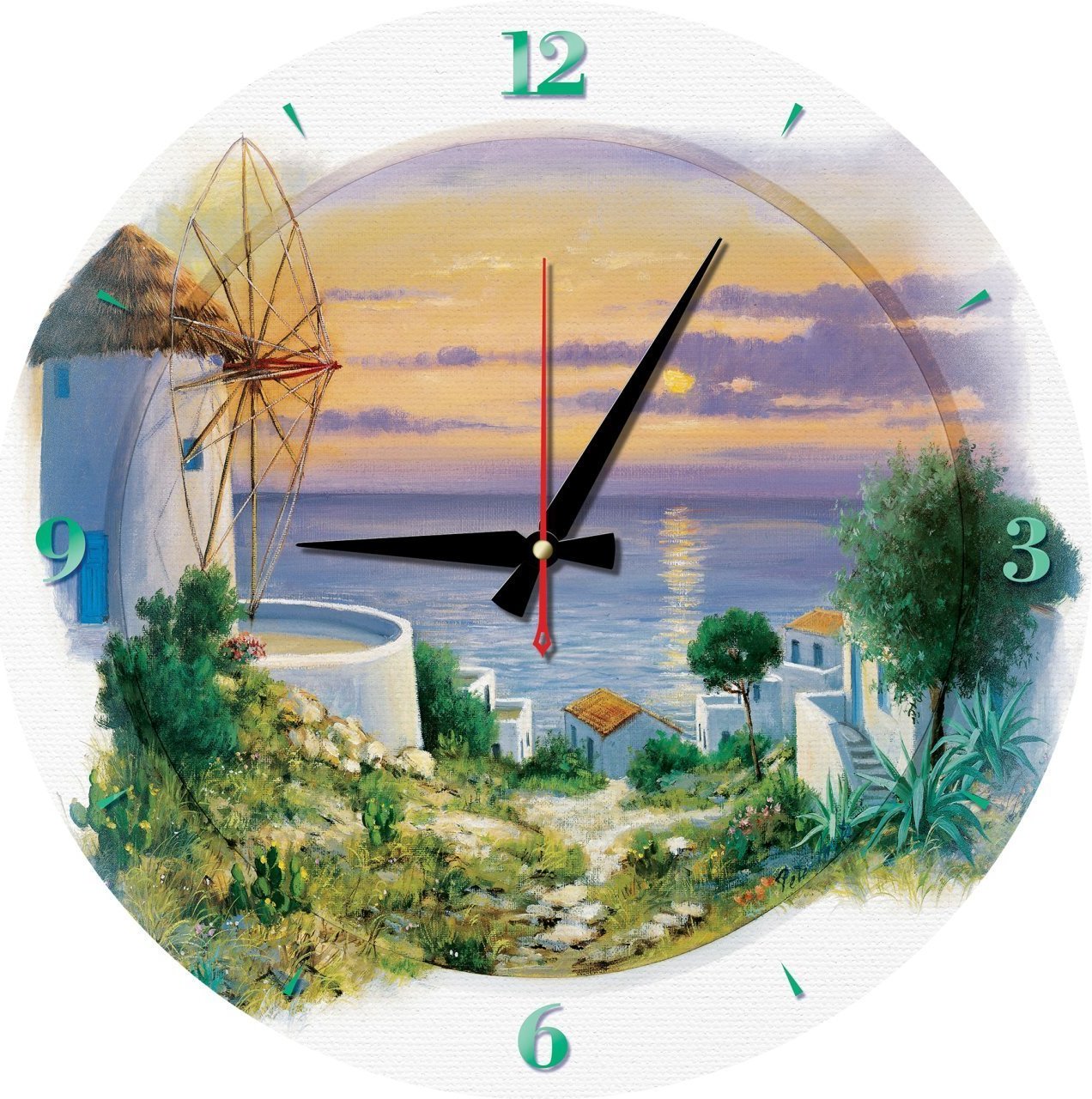 ART PUZZLE Puzzle Uhr Abend am Ägäischen Meer 570 Teile (inklusive Rahmen)