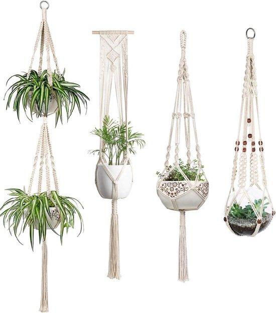 OEM Indoor-Macrame-Planter-Set-4-Stück-Seidenfaden 2026
