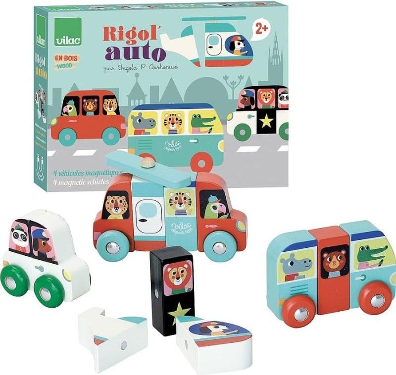 Vilac Holzpuzzle Magnetisch Transport VI7603