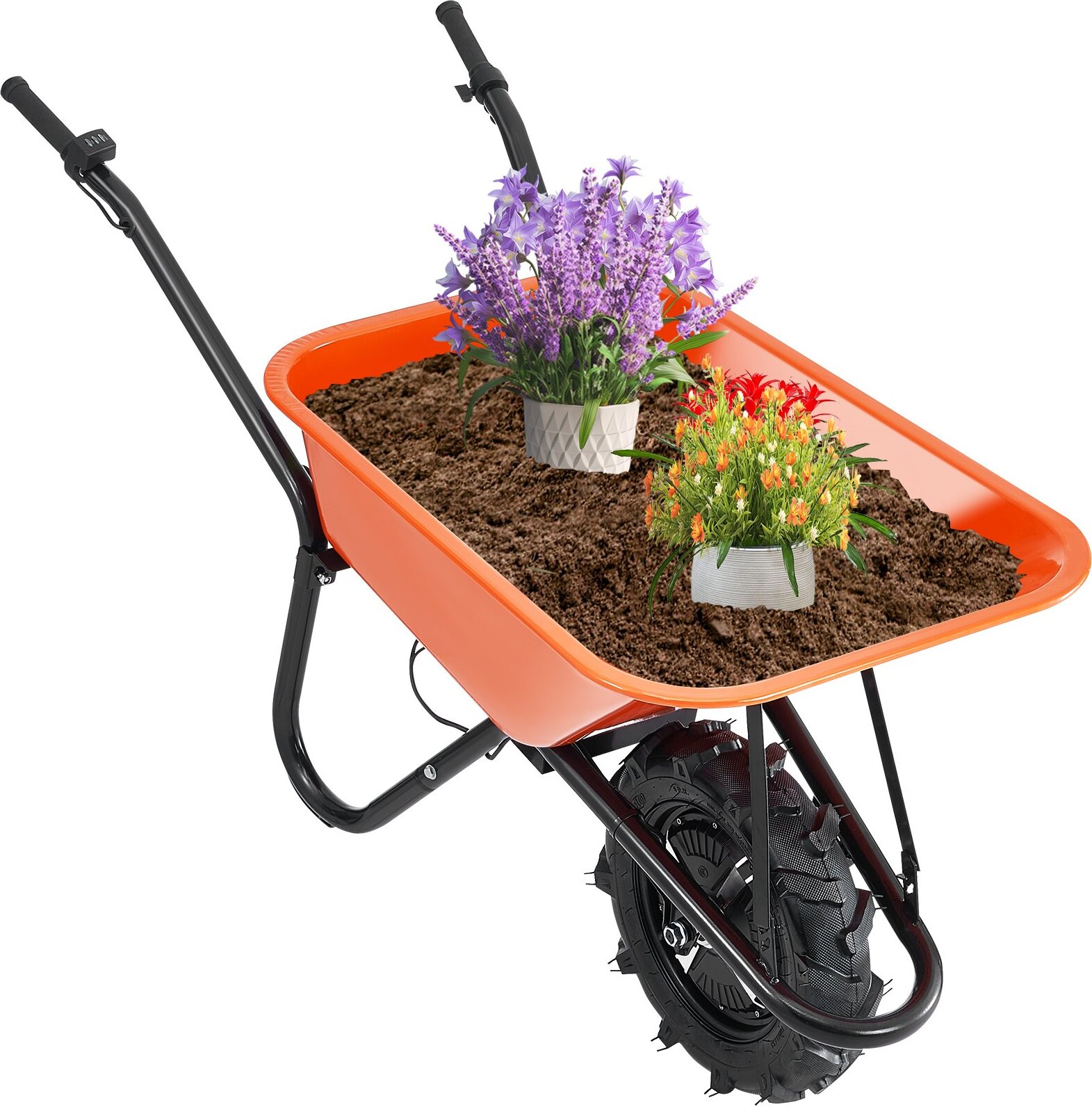 Kolesový vozík Transportný vozík Stavebný vozík Kolesový vozík 150 kg 151x60x70cm