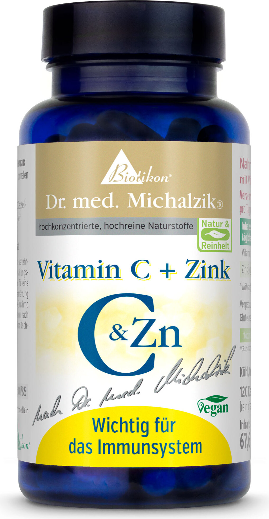 Vitamin C + Zink nach Dr.med.Michalzik - von BIOTIKON® VCZ.120