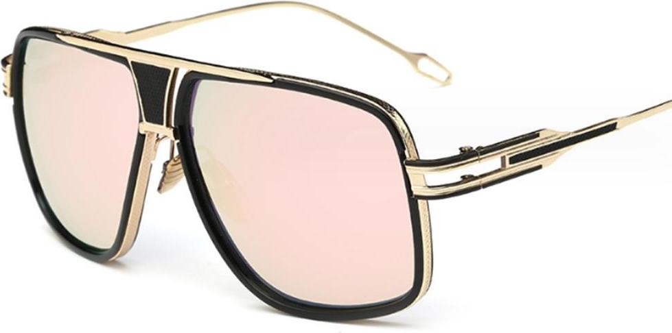 Mmgoqqt Sonnenbrille für Herren, Retro-Brille, Metallrahmen, klassische Brille Kau-LA-250822-28