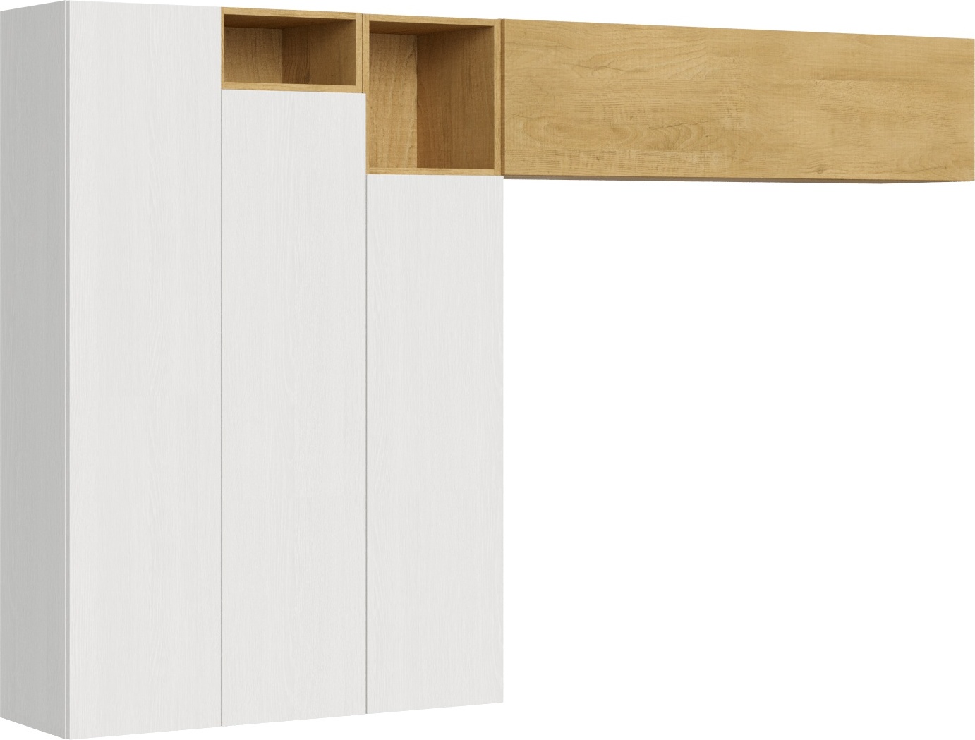 Itamoby Zusammensetzung der Wohnzimmerwand H22 L.274 H.173,6 T.39,2