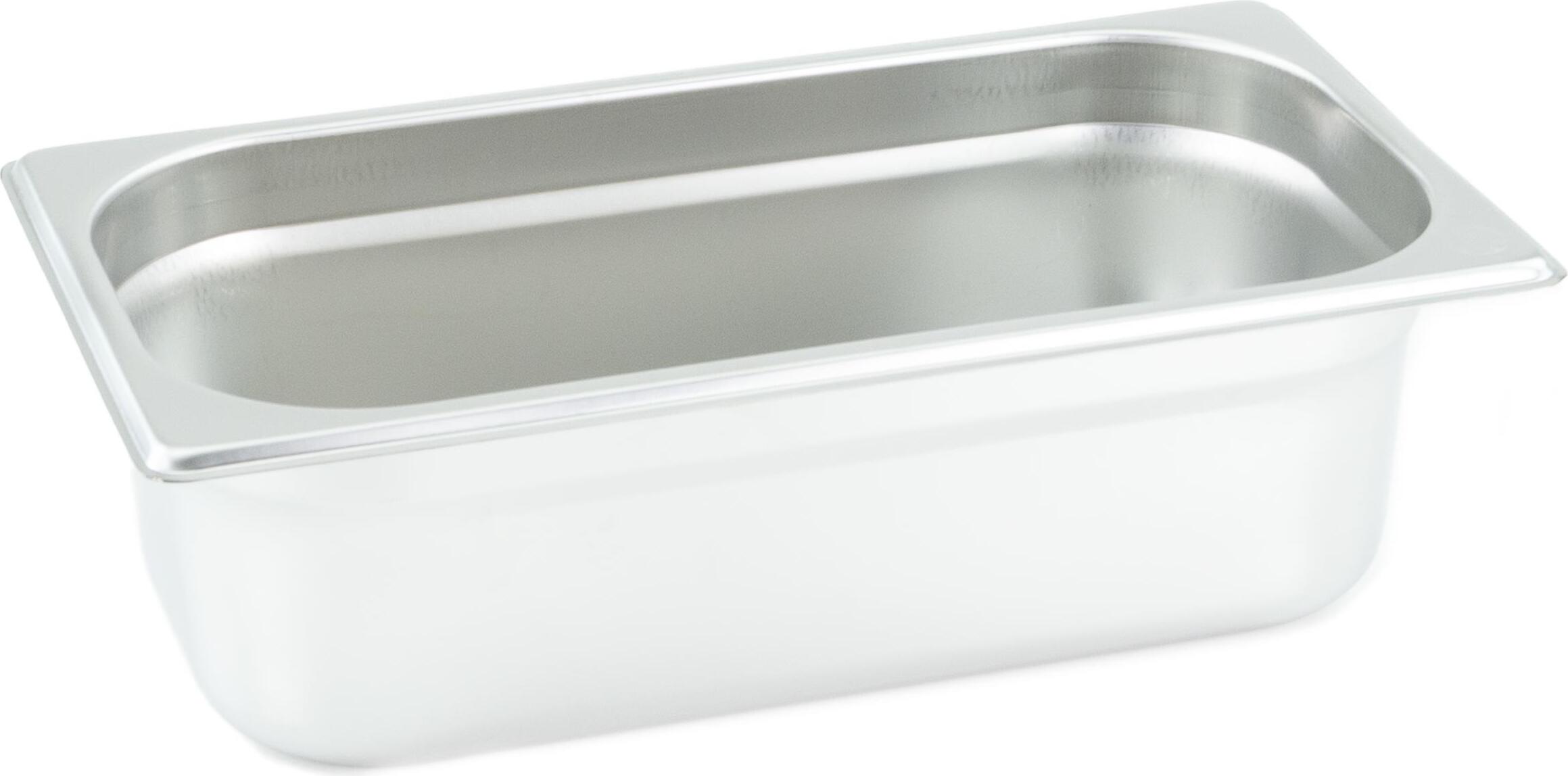 APS 81502 GN 1/9 Edelstahl-Behälter – 0,6 Liter, 175x105 Mm, Spülmaschinenfest, Für Bain-Marie & Co.