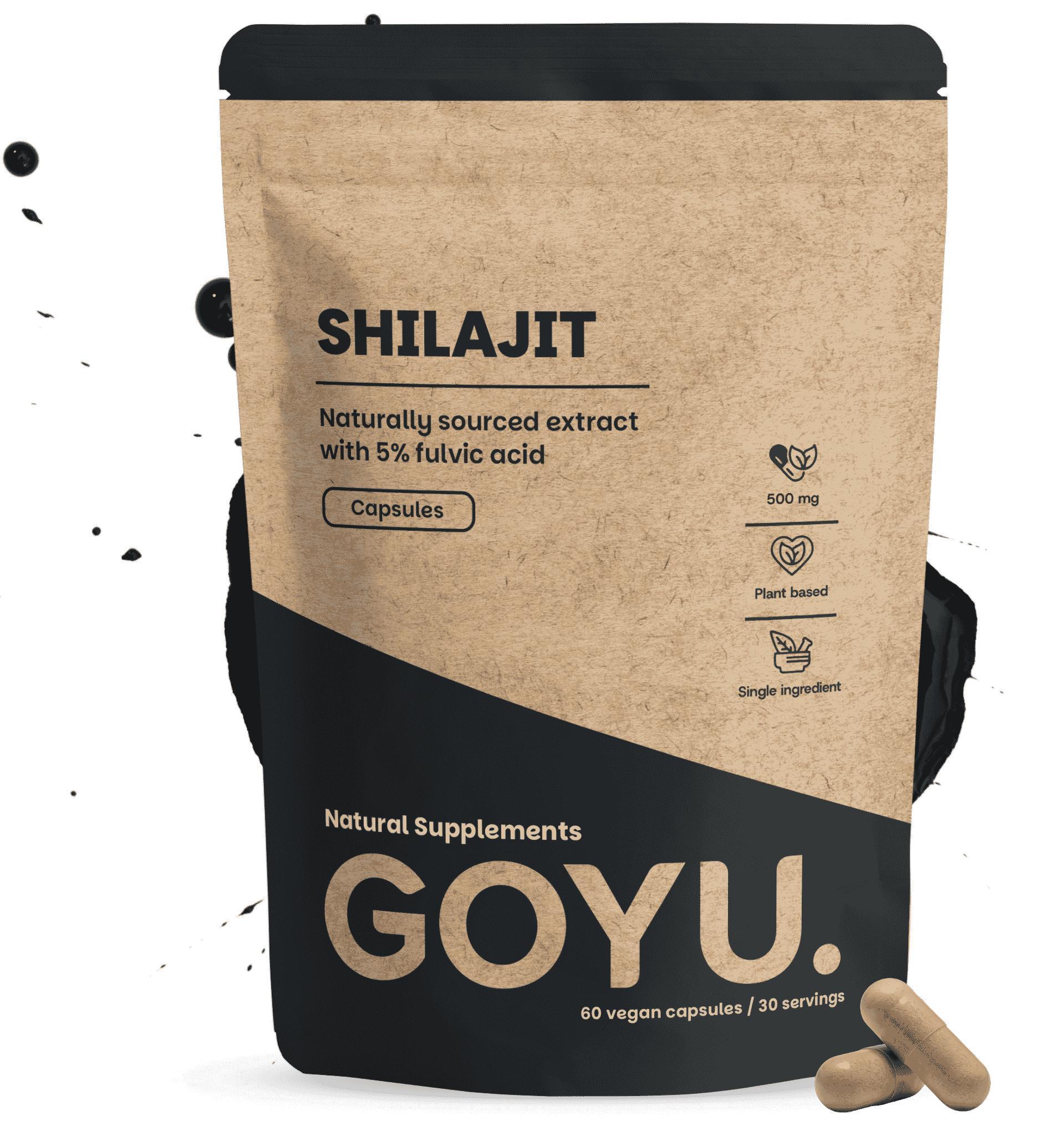 GOYU Shilajit Extract (5%) Kapseln 500 mg CUSHIE60CAP