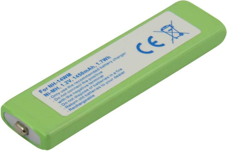 Avizar, Sony CD/Discman Akku NH‑14WM 1,2 V 1450 mAh NiMH, Grün BAT-30196