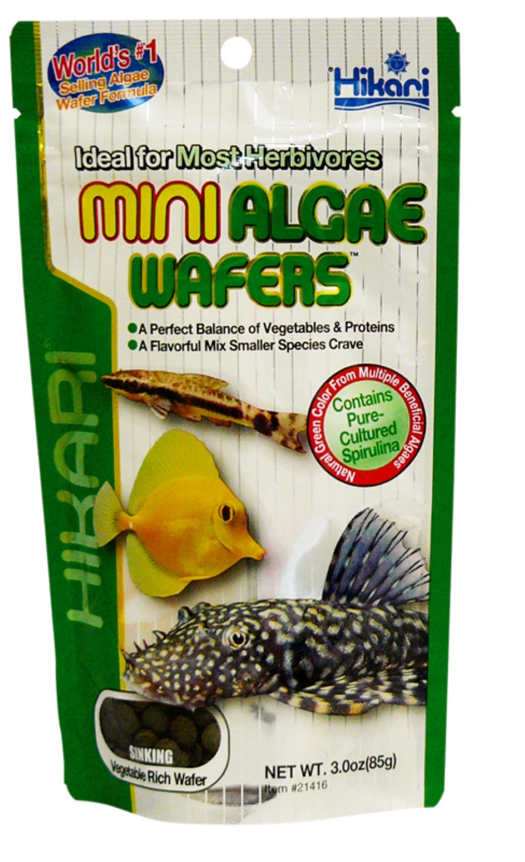 Hikari Mini Algenwaffeln 85 Gr Fischfutter SCAN0042055214162