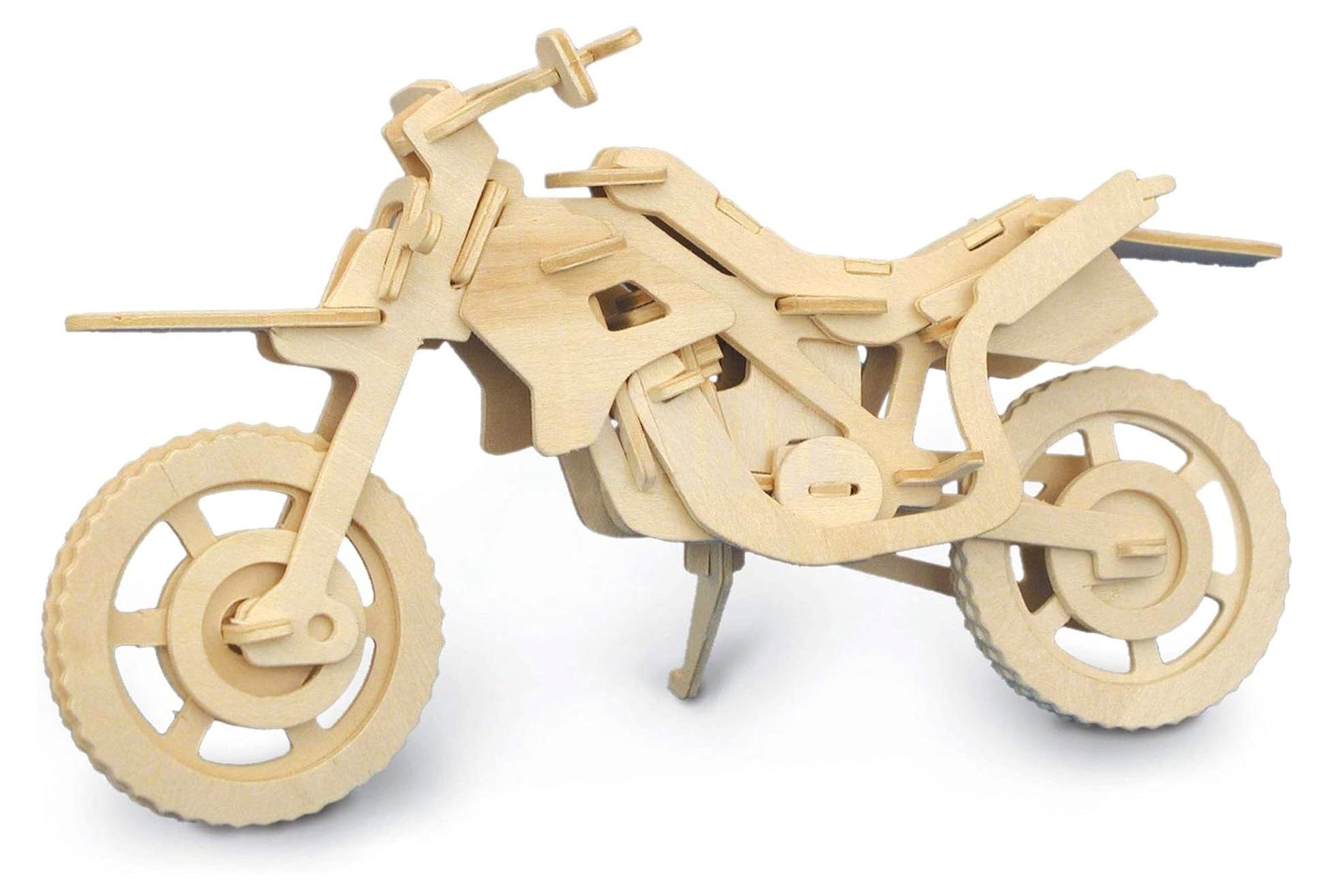 Markenlos CrossCountry Motorrad Holzbausatz