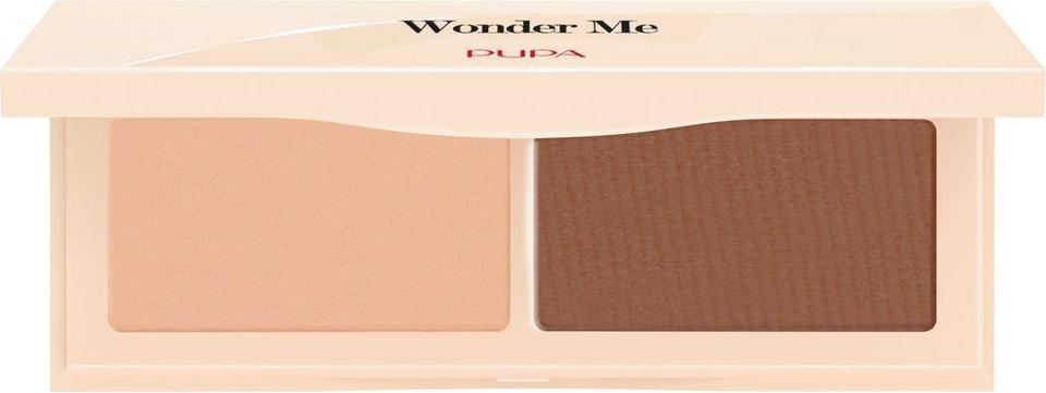 PUPA Milano Wonder Me Natural Sculpt, Jeder Hauttyp, 8 g, Puder, Gemischte Farben, Medium - Dark Skin, Palette 050226A002