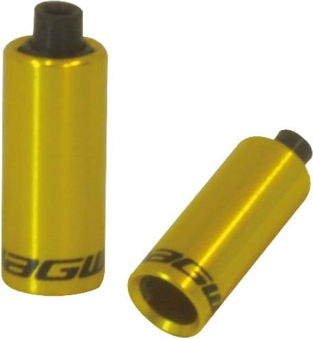 Jagwire-Endkappen mit Kapuze – 4 mm Verschiebung – Legierung (30 Stück) – Gold JA7685