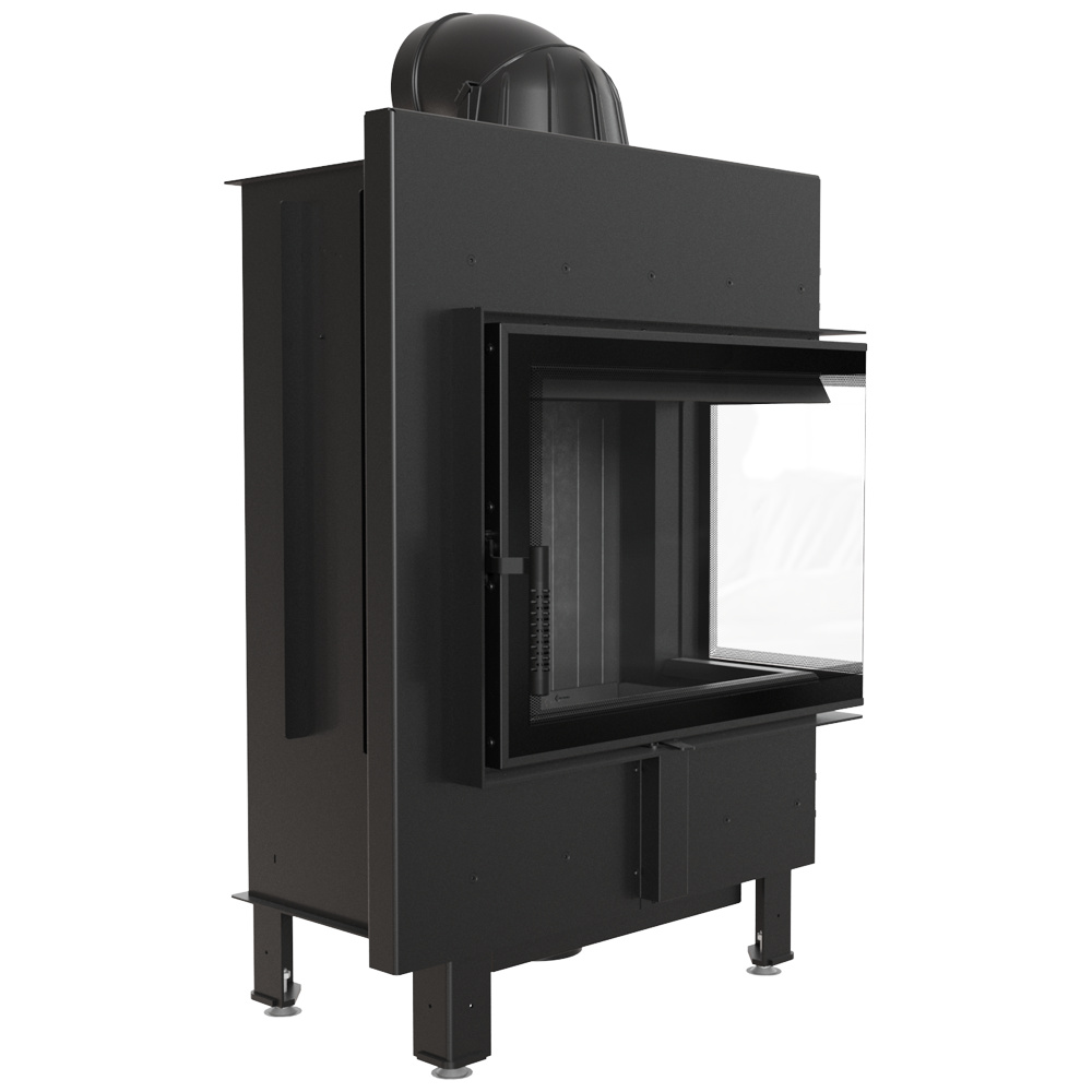 Oceľový krb Lucy Slim 8 kW Ø 160 Čierna