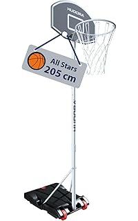 Akhan HUDORA Basketballständer All Stars 205 - höhenverstellbarer Basketballkorb mit Ständer für Kinder und Jugendliche - Mobiler Outdoor Korb für den Garten - mit Rollen und Standfuß 174878332