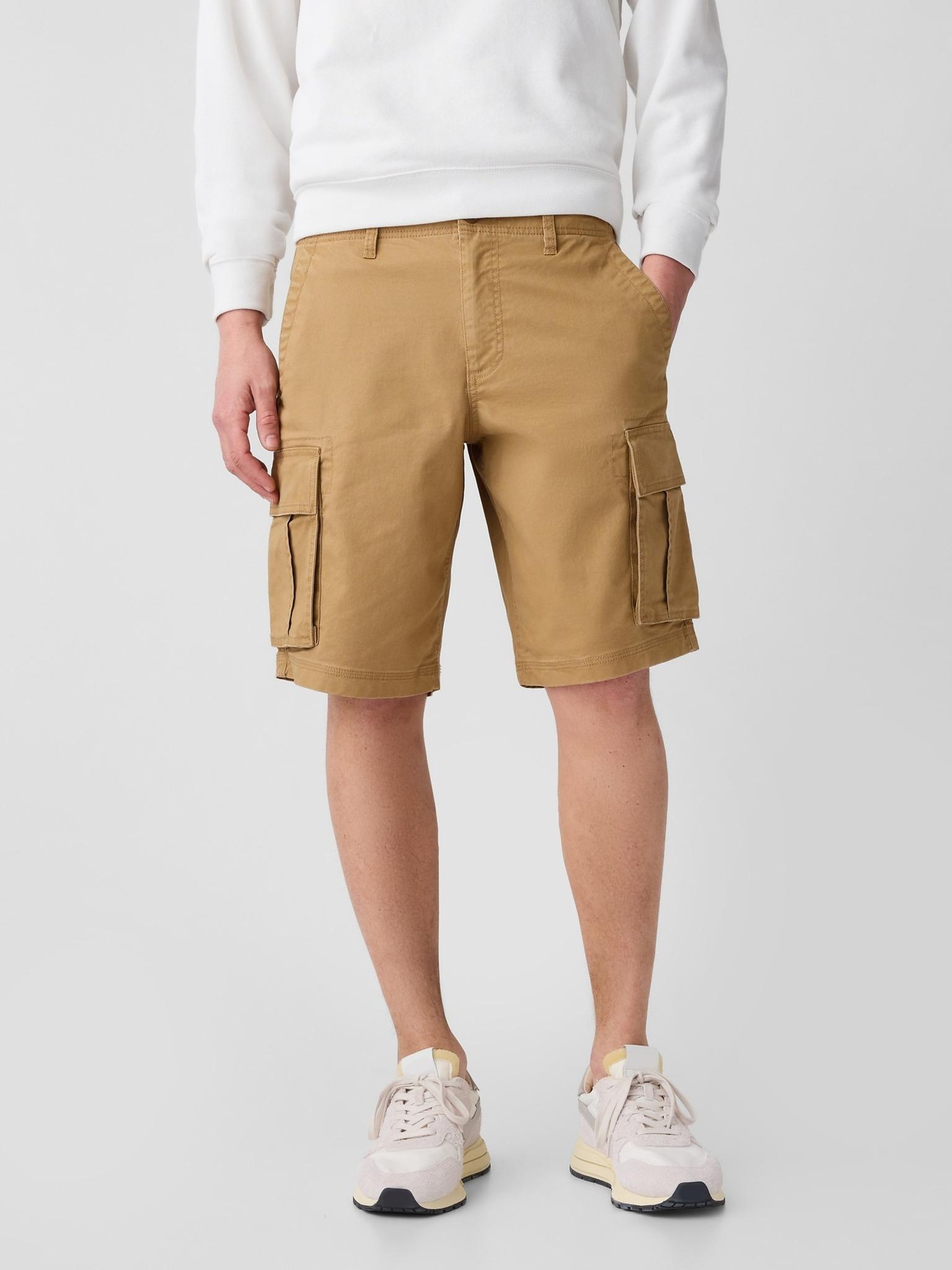 GAP Herren Cargo Shorts Größe 29, GapFlex-Stretch, Innennaht 28 cm, lockere Passform 618218