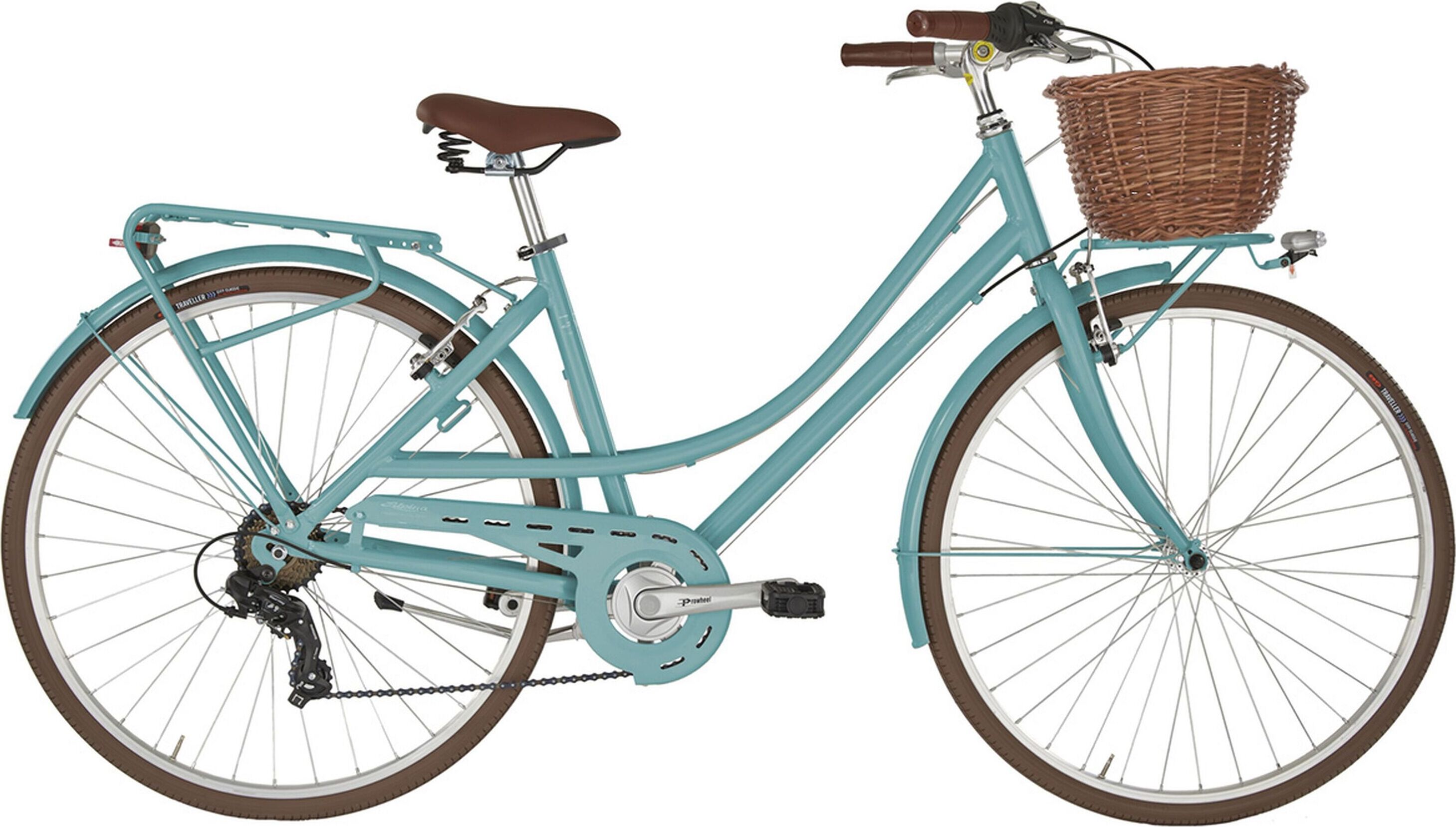 ANITAbyAlpina Cityfahrrad 28 Zoll FREETIME Lady, aqua Freetime aquamarina + basket
