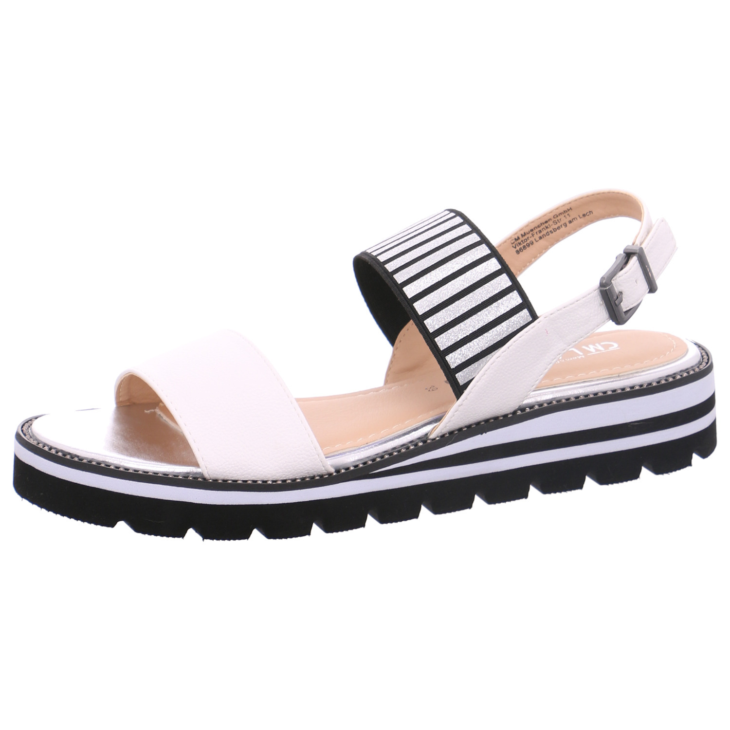 Laufsteg München Laufsteg Sandalette weiss in Gr. 41 FS200901