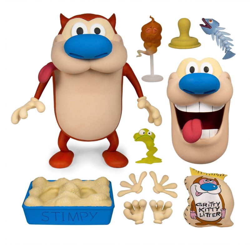Super7 Ren und Stimpy - Stimpy Deluxe Actionfigur 18 cm