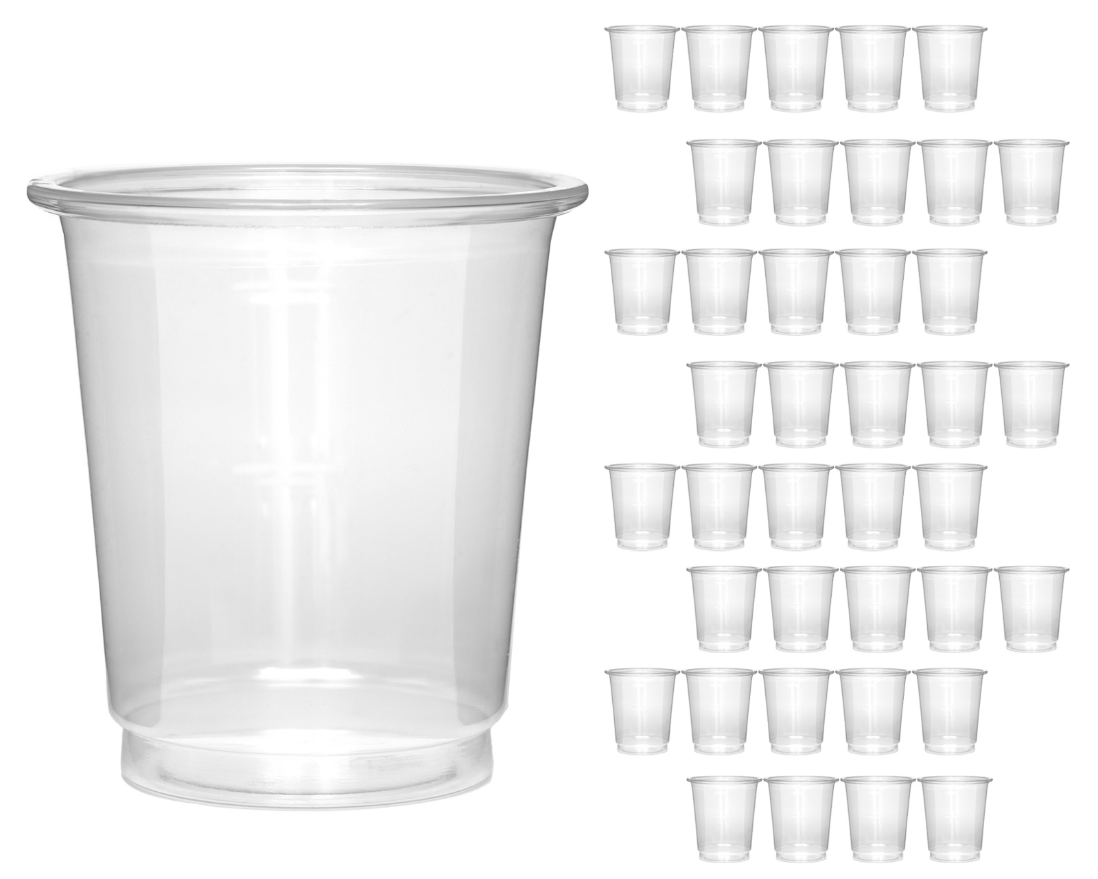 Octopus Concept GmbH Mehrwegbecher 40 ml, Plastikbecher aus PET, Mischbecher für Gießharzsysteme, 40 Stück PLBE-40-PET-40