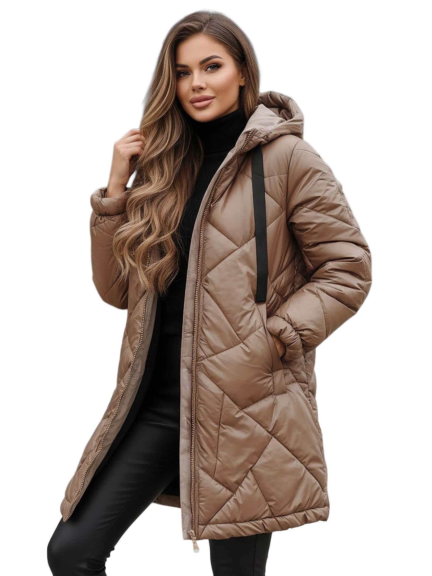 Damen Winterjacke Camel OZONEE JS/5M3189/84Z S
