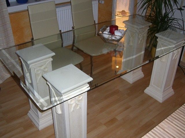 ANTIKES WOHNDESIGN Esstisch AWD-ET-013 B:90cm H:76cm