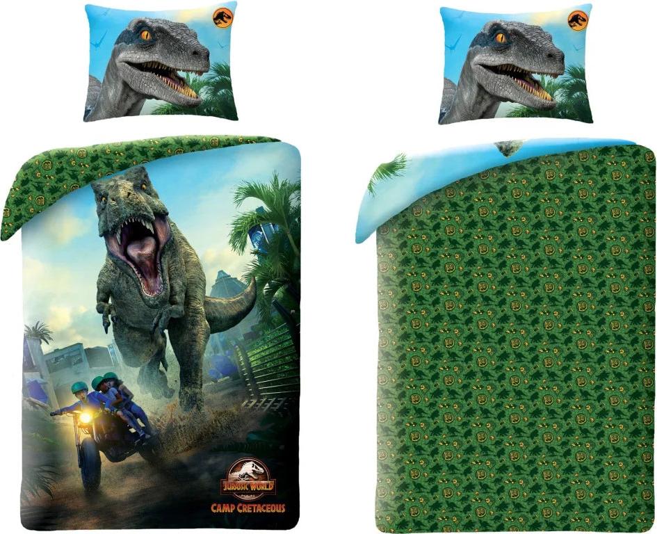 Jurassic World Camp Cretaceous Mikrofaser Bettwäsche Set 135/140x200 60x70 cm